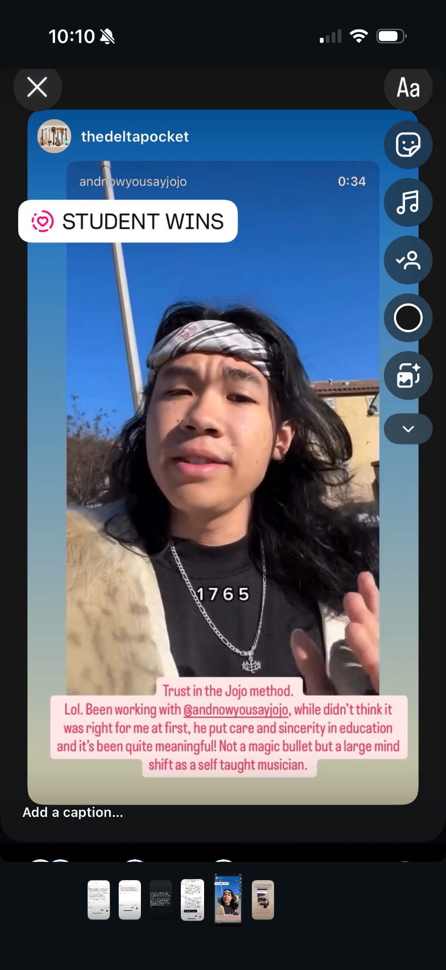 Juan's story: trust in the Jojo method, meaningful mind shift
